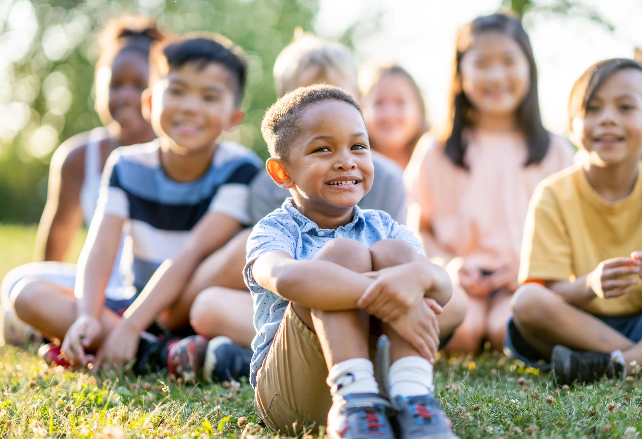 kids playing outdoors daycare